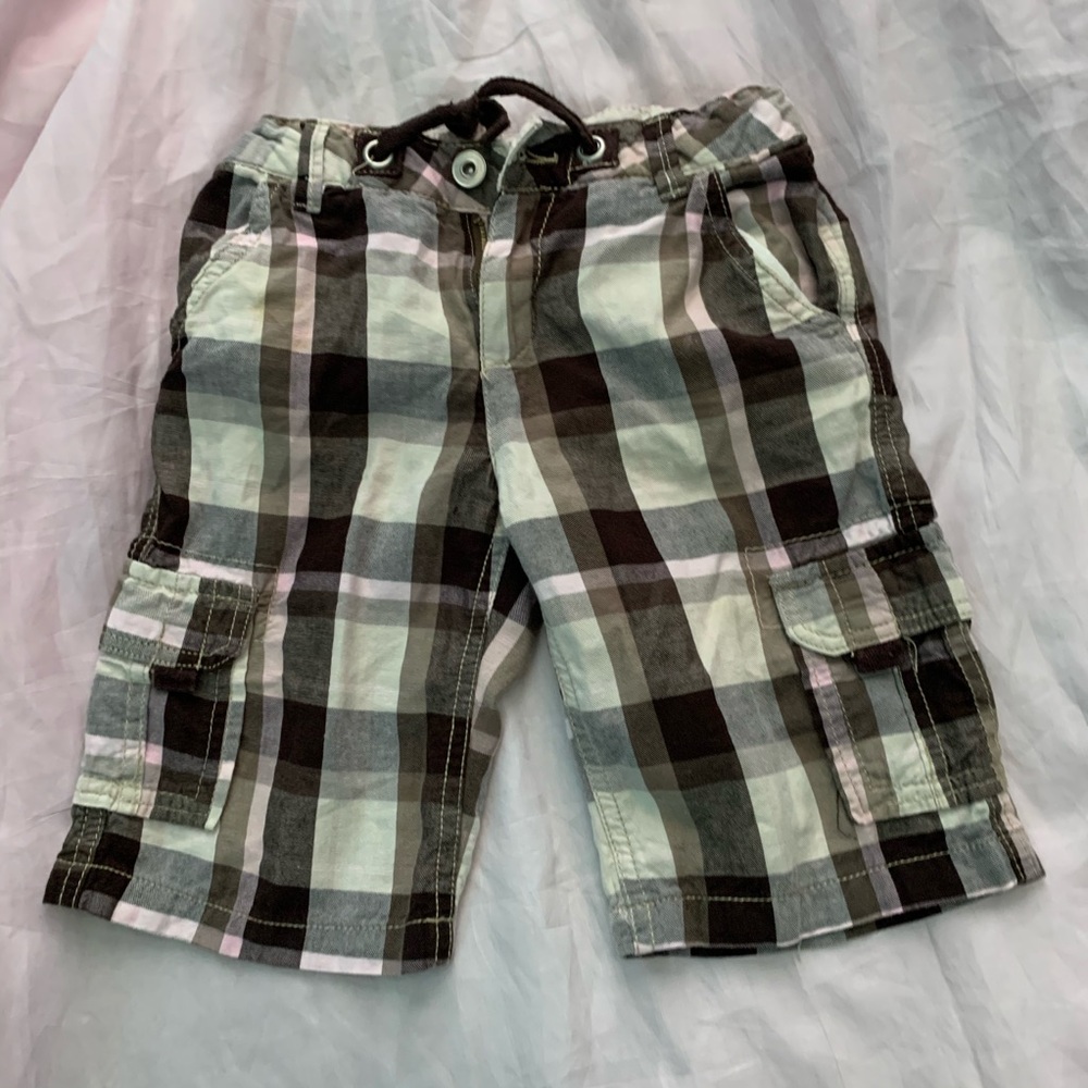 faded glory little girls plaid shorts